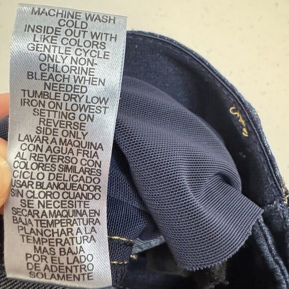 Democracy Absolution Bootcut Jeans Womens 14P (34x28) Dark Wash Elastic Waist - Picture 8 of 12